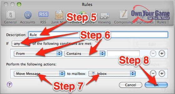 Mac email whitelisting